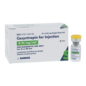 Cosyntropin Injection 0.25mg SDV 1mL 10/Bx