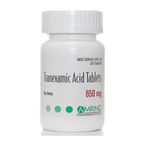 Tranexamic Acid Tablets 650mg Bottle 30/Bt