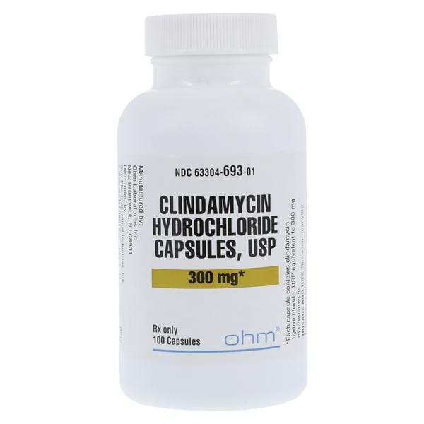 Clindamycin HCl Capsules 300mg Bottle 100/Bt