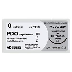 Unify Suture 0 30" Polydioxanone Monofilament PSL/FSL Violet 12/Bx