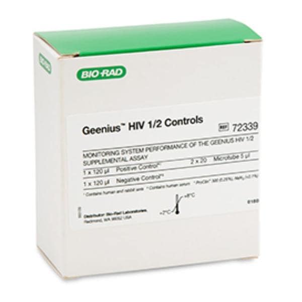 Geenius HIV 1/2 Positive/Negative Control Kit Ea