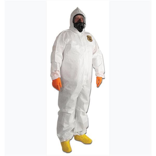 ComfortGuard Protective Coverall SMMS Fabric Large White 25/Ca