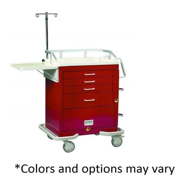 Cart Crash 44.5x36.5x28.5" Mobile (4) Drawer Breakaway Lock Ea