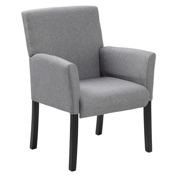 Contemporary Guest Chair Boss Medium Grey 27x26x35.5" 275lb Capacity Ea