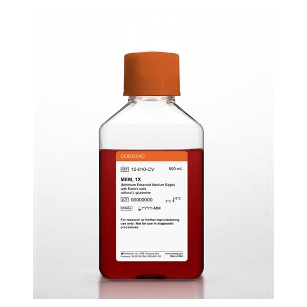 Media Medium Orange 500mL For Research Use Only With Earle's Salts 6/Ca