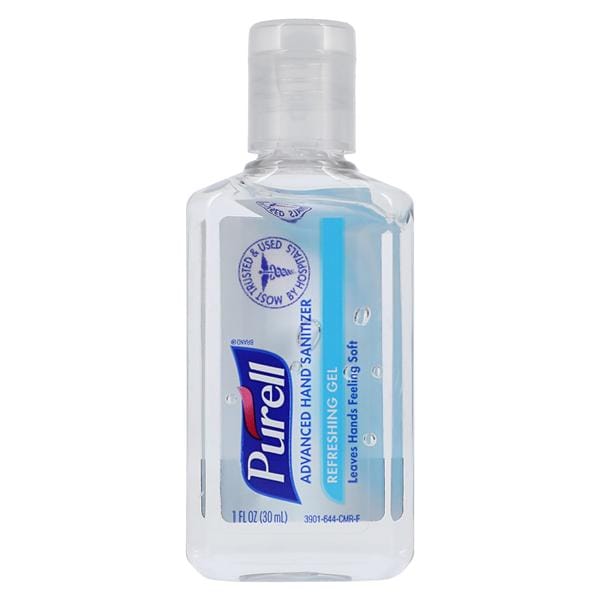 Purell Advanced Refreshing Gel Sanitizer 1 oz Flip Top Cap Clean Ea