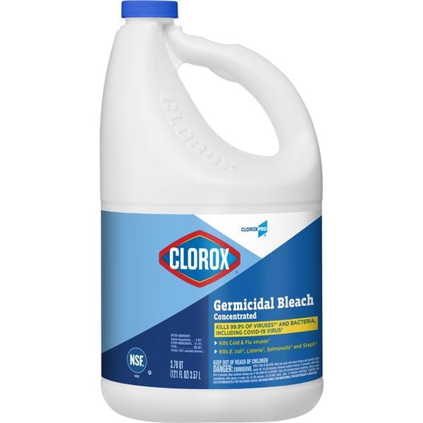 Clorox Pro Concentrate Bleach Jug No Artificial Fragrances 121 oz Ea