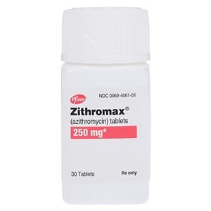 Zithromax Tablets 250mg Bottle 30/Bt