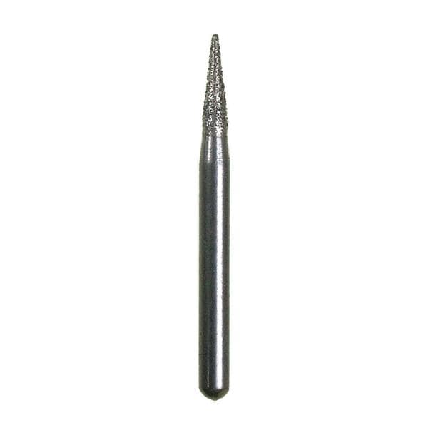 Spring Diamond Bur Single Use Friction Grip 392-016F Fine 25/Pk