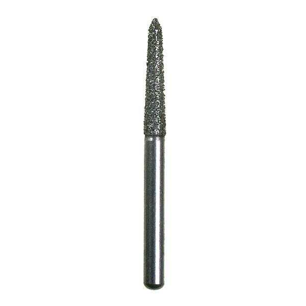 Spring Diamond Bur Single Use Friction Grip 257SBM Medium 25/Pk