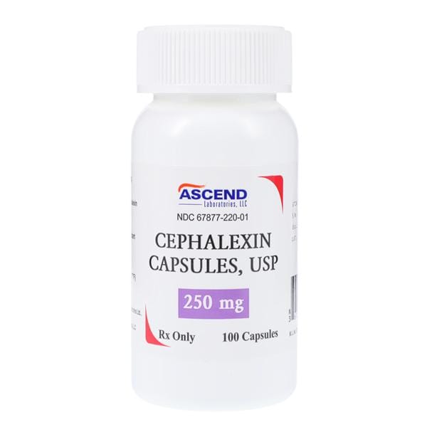 Cephalexin Capsules 250mg Bottle 100/Bt