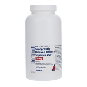 Omeprazole DR Delayed-Release Capsules 20mg Bottle 1000/Bt