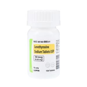 Levothyroxine Sodium Tablets 0.05mg Bottle 100/Bt