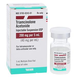Triamcinolone Acetonide Injection 40mg/mL MDV 5mL/Vl