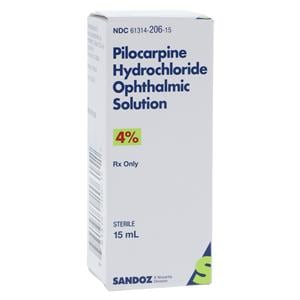 Pilocarpine HCl Ophthalmic Solution 4% Bottle 15mL 15mL/Bt