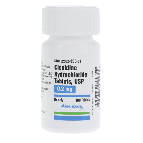 Clonidine HCl 0.2mg 100/Bt