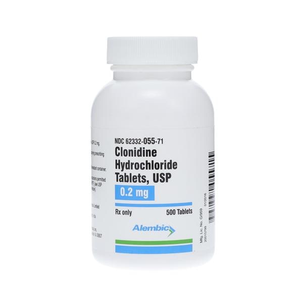 Clonidine HCl 0.2mg 500/Bt