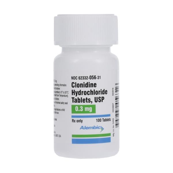 Clonidine HCl 0.3mg 100/Bt