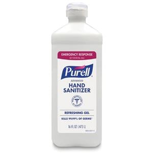 Purell Gel Sanitizer 16 oz Flip Top Bottle W/ Adv Emrgncy Rspns Fresh Scent Ea, 12 EA/CA