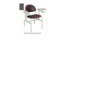 Blood Draw Chair Gunmetal 350lb Capacity Ea