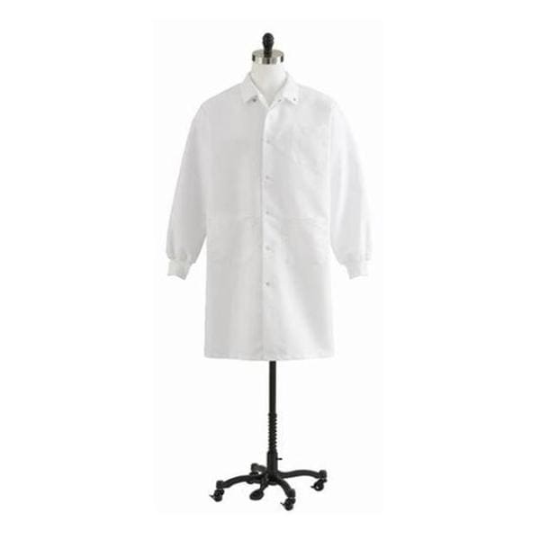 Lab Coat 3 Pockets Long Sleeves 42 in X-Small White Unisex Ea