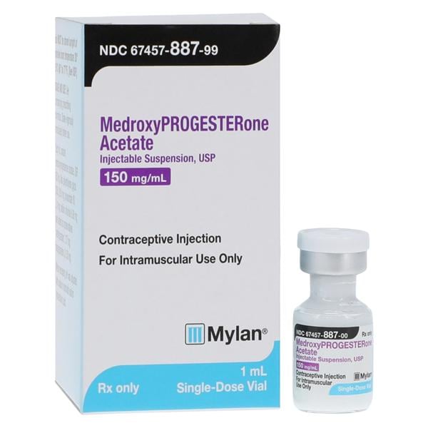 Medroxyprogesterone Acetate Injection 150mg/mL SDV 1mL Ea
