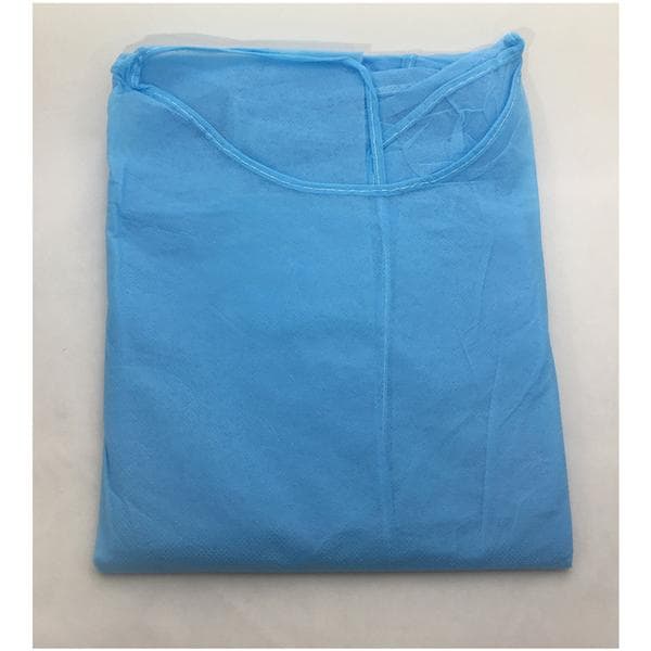 Isolation Gown Spunbonded / Meltblown / Spunbonded SMS Universal Blue 50/Ca