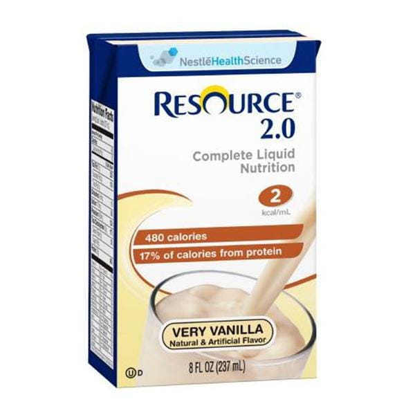 Resource Oral Supplement Very Vanilla 8oz Carton 27/Ca