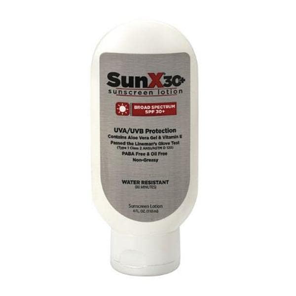 SunX Lotion Sunscreen 4oz Water Resistant 12/Ca