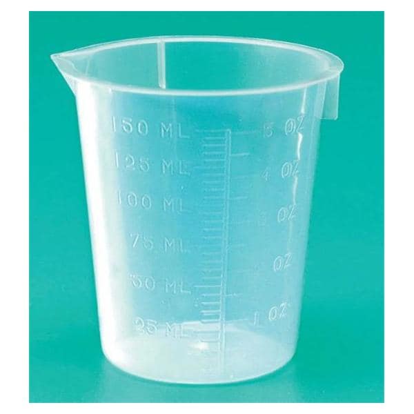 Disposable Beakers Polypropylene 150mL 100/Pk