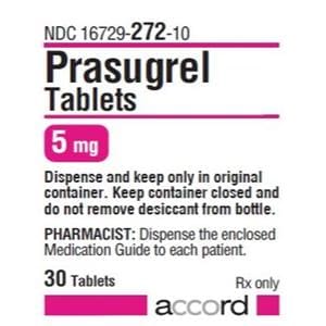 Prasugrel Tablets 5mg Bottle 30/Bt