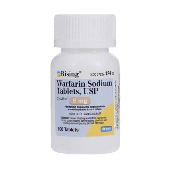 Warfarin Sodium Tablets 5mg Bottle 100/Bt