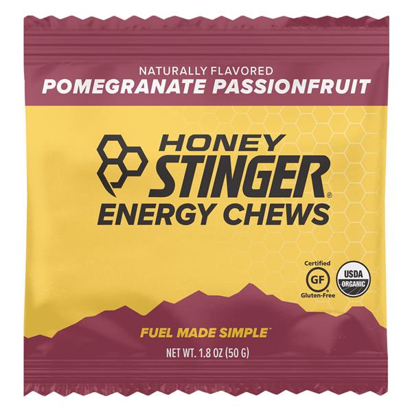 Honey Stinger Energy Chews USDA Organic Pomegranate Passionfruit 1.8oz Bag 12/Bx