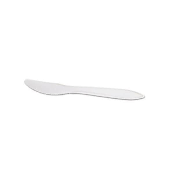 GEN WraPolypropyleneed Mediumweight Cutlery/Knvs/Wht/6 .25/1000/Cr 1000/Ca