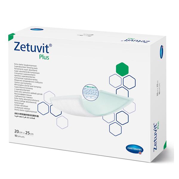 Zetuvit Plus Non-Woven Wound Dressing 8x10" Sterile Rctngl Non-Bordered Spr Abs