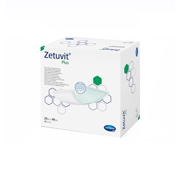 Zetuvit Plus Cellulose Fluff Wound Dressing 8x16" Sterile Rectangle Spr Abs