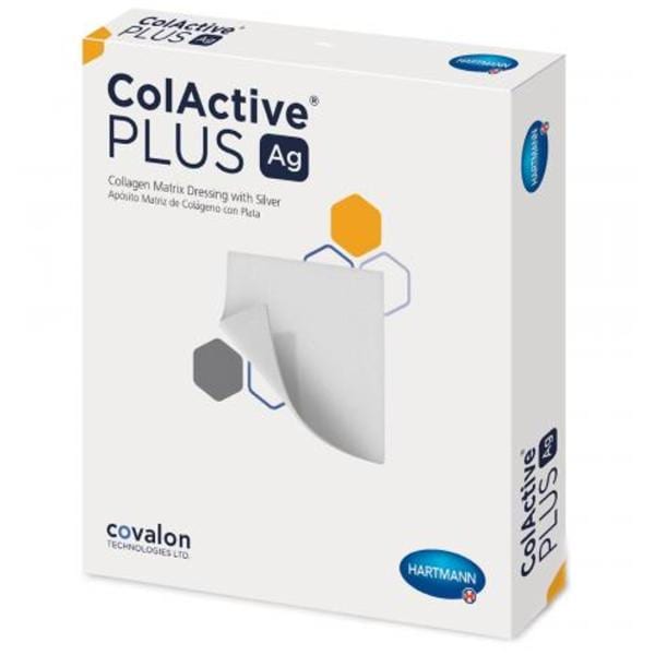 ColActive Plus Ag Collagen Matrix Dressing 7x7" Sterile Square Silver