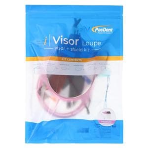 iVisor Loupe Visor & Shield Medium Pink Reusable Ea