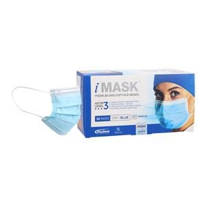 iMask Premium Mask ASTM Level 3 Blue 50/Bx