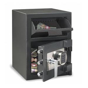 Cash Depository Safe, 0.94 cu. ft., 95 lb., Black Ea