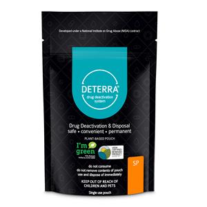 Deterra Drug Disposal System Sm StndUp Pch 15 Pls/2oz/2 Ptch Activated Carbon Ea