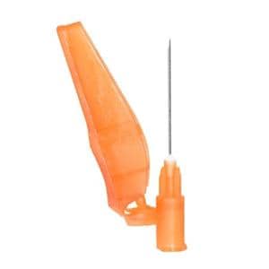 Sol-Care Safety Needle 25gx1" Orange LL/LS Compatibility Sfty Shld 100/Bx