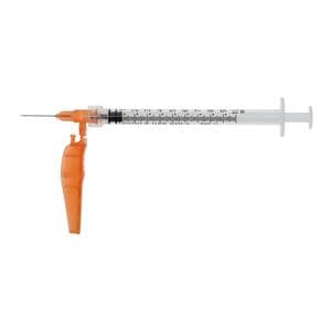 Sol-Care Safety Needle/ Syringe 25gx5/8" 1.0mL Safety Shield LDS 50/Bx