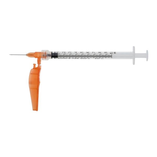 Sol-Care Safety Needle/ Syringe 25gx5/8" 1.0mL Safety Shield LDS 50/Bx, 6 BX/CA