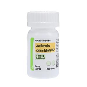 Levothyroxine Sodium Tablets 88mcg Bottle 100/Bt