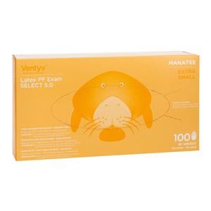 Manatee Latex Exam Gloves X-Small Non-Sterile