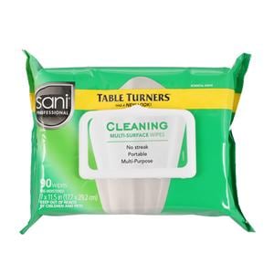 Table Turners Multisurface Wipe Disinfectant Standard Pack 90/Pk, 12 PK/CA