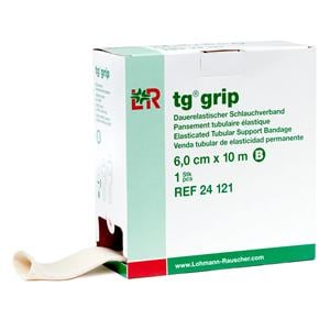 tg grip Tubular Bandage 85% Cotton/Elastodine/Yarn 2-1/3"x11yd White NS 16/Ca