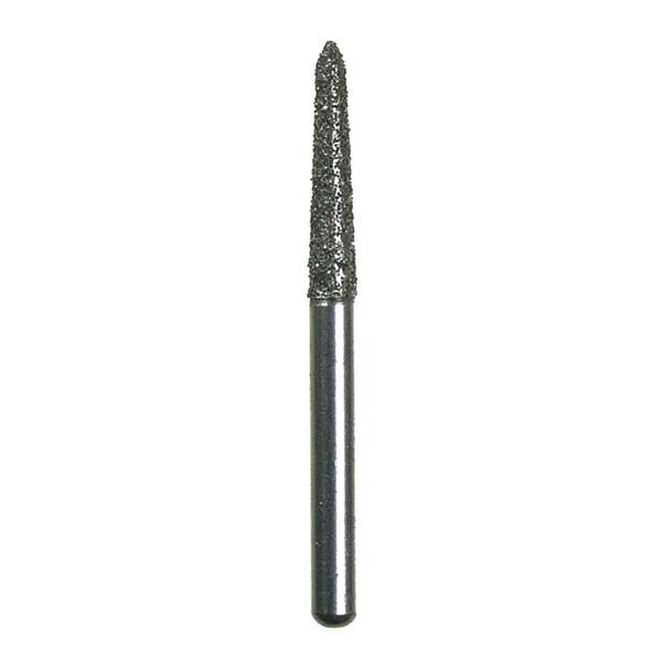 Spring Diamond Bur Single Use Friction Grip 257SBC Coarse 25/Pk