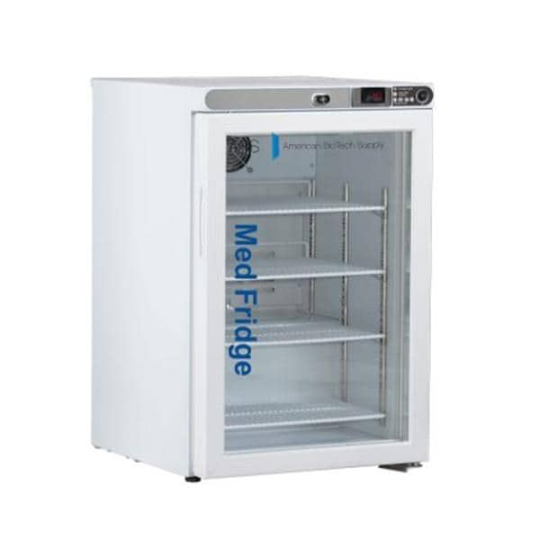 General Purpose/Lab Refrigerator 2.5 Cu Ft Glass Door 1 to 10°C Ea